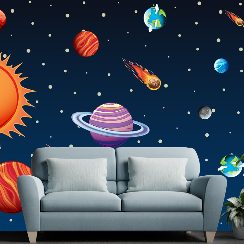 Ταπετσαρία τοίχου Παιδική Πλανήτες και Κομήτες